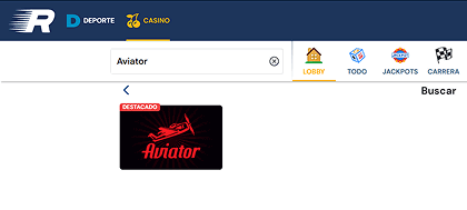 Encuentra el juego Aviator